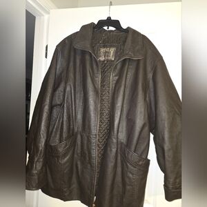 Winlit Brown Leather Jacket Size 2xl